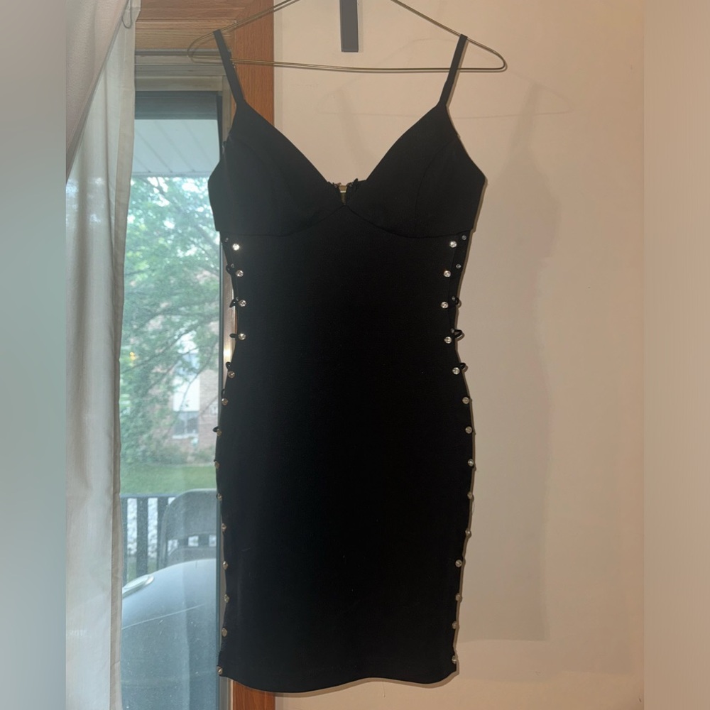 Black short dress